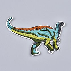 Computergesteuerte Stickerei Stoff zum Aufbügeln / Aufnähen von Patches, Kostüm-Zubehör, Dinosaurier, Farbig, 82x100x2 mm