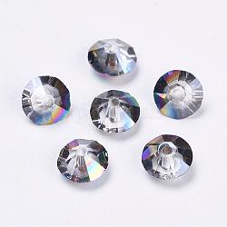 Abalorios de cristal austriaco de imitación, aaa grado, facetados, bicono, colorido, 6x3.5mm, agujero: 0.7~0.9 mm