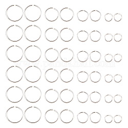 Dicosmetic 80 pieza 4 tamaños anillos de plata de ley anillos de salto abiertos de 2/2.5/4/5 mm anillos divididos diy conector de anillo pequeño para llavero, collar, pulsera, pendiente, fabricación y reparación de joyas