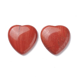 Cabuchones jaspe rojo naturales, corazón, 29~30x29~30x6~8mm