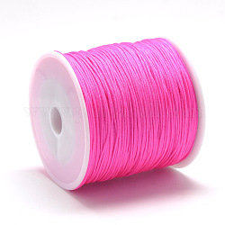 Hilo de nylon, cuerda de anudar chino, coral luz, 1.5mm, alrededor de 142.16 yarda (130 m) / rollo