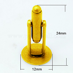 Messing Manschettenknöpfe, Manschettenknopf Zubehör für Bekleidung, Accessoires, golden, 24x12 mm
