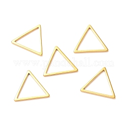 Anillos de enlace de 201 acero inoxidable, triángulo, dorado, 12x13.5x1mm