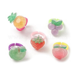 3d открытые манжеты из фруктовой смолы для детей, разнообразные, внутренний диаметр: 13.5 мм
