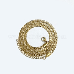 304 in acciaio inossidabile collane a catena a spina di pesce, oro, 17.80 pollice (45.2 cm)