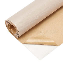 Tissu auto-adhésif en cuir pu, rectangle, blé, 135x30x0.1 cm