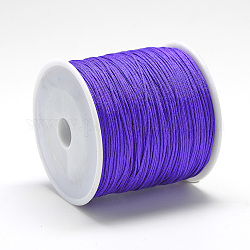 Nylon Thread, Chinese Knotting Cord, Mauve, 0.4mm, about 174.98 Yards(160m)/Roll
