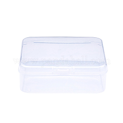 正方形プラスチックビーズ貯蔵容器  透明  8.2x8.2x2.7cm