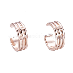 Boucles d'oreilles en laiton, anneau, or rose, 12x11x4.2mm, diamètre intérieur: 10 mm