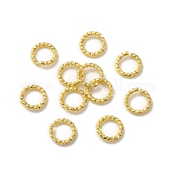 Biegeringe aus Messing, Bleifrei und cadmium frei, offene Ringe springen, echtes 24k vergoldet, 18 Gauge, 6x1 mm, Innendurchmesser: 4 mm