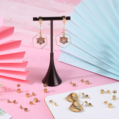 20 шт. фурнитура для сережек-гвоздиков из нержавеющей стали 304 2 размера STAS-BBC0003-41-1