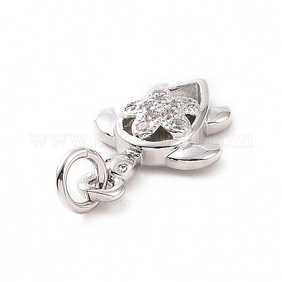 Латунные микро проложить кубического циркония подвески KK-C012-46P-1