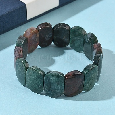 Браслеты из натуральных индийских агатовых бусин для женщин и мужчин BJEW-I323-02I-1