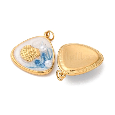 Подвески из нержавеющей стали 304 с эмалью STAS-U061-16G-1