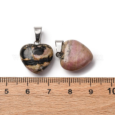 Природные подвески родонит G-I311-A14-1