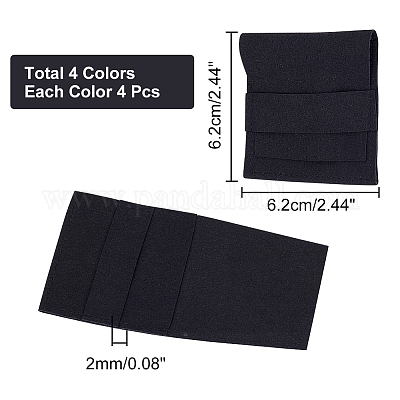 16 шт. 4-х цветные мешочки из микрофибры для украшений ABAG-NB0001-75-1