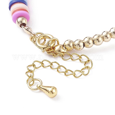 Браслет с подвеской из сплава эмали BJEW-TA00086-1