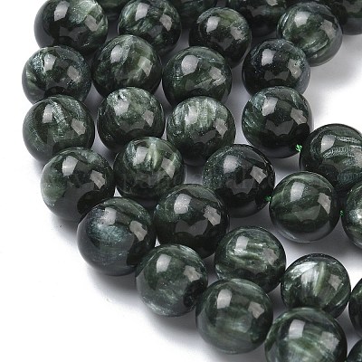 Природные SERAPHINITE нитей бисера&nbsp;G-C270-O01-13-1