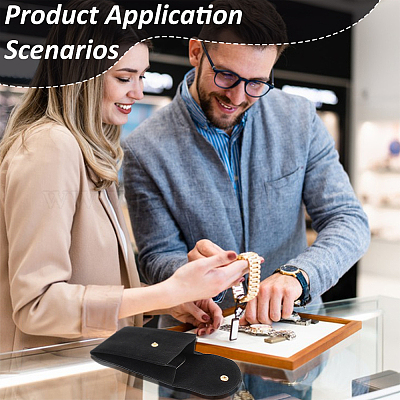 Двухсторонний бархатный мешочек для часов TP-WH0023-01B-1