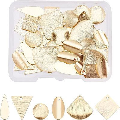 48шт 6 стильные латунные подвески KK-FH0002-13-1