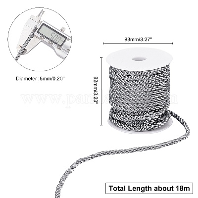3-слойный полиэстеровый шнур&nbsp;OCOR-WH0033-17E-WH-1