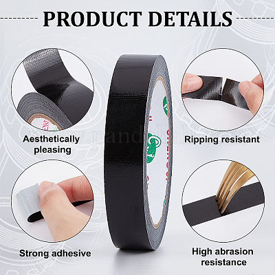 Wholesale GORGECRAFT 3/4 Inch x 65.6ft Bookbinding Repair Tape Black Fabric  Tape Adhesive Duct Tape Safe Cloth Library Book Seam Sealing Craft Tape for  Bookbinders Hinging Sofa Cord Cable Webbing Repair 