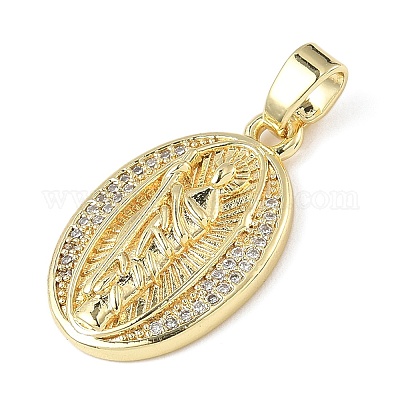 Латунные микро проложить кубического циркония подвески ZIRC-I356-02G-02-1