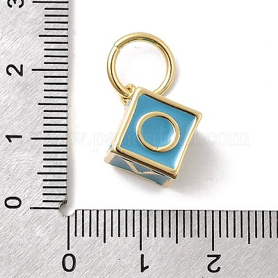 Латунь эмаль подвески&nbsp;KK-P338-43G-04-1