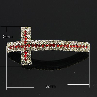 Латунные бусины со стразами  RB-H301-01-1