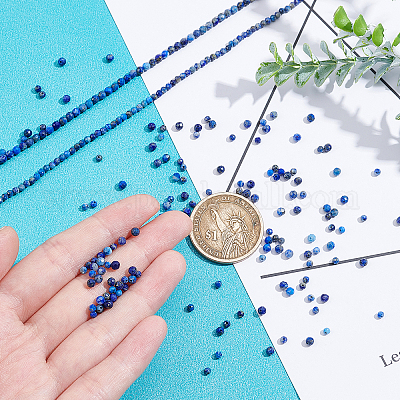 2 нити 2 стиля нити натуральных бусин лазурита G-AR0004-45-1