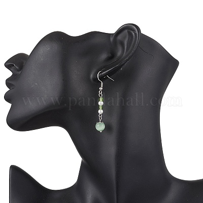 Глаза кота болтающийся серьги EJEW-JE06491-02-1