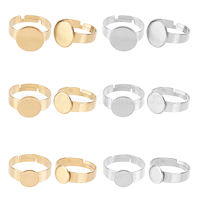 18 шт. 6 комплекта регулируемых колец для пальцев из нержавеющей стали 304 STAS-UN0032-77-1