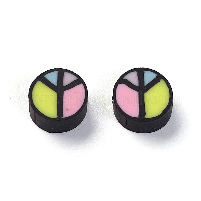 Бусины из полимерной глины  CLAY-E002-10-1