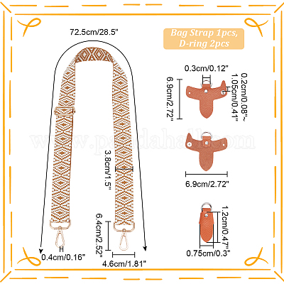 Лямки для сумок из полиэстера в этническом стиле&nbsp;FIND-WR0009-85-1