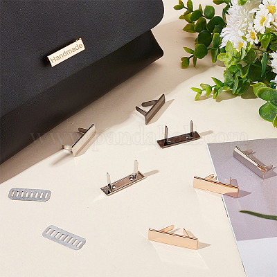 18 комплект 3-х цветных декоративных застежек из цинкового сплава для сумок&nbsp;FIND-WR0008-53-1