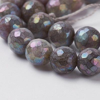 Природные лабрадорита бисер нитей G-J376-49-6mm-1