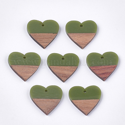 Подвески из смолы и ореха RESI-S358-81D-1