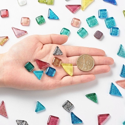 Мозаика смешанной формы с блестками DIY-P045-06-1