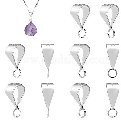 8 шт. 2-х стилевые трубчатые дужки из стерлингового серебра STER-PH0002-20-1