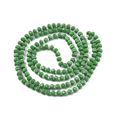 Непрозрачные сплошные цветные стеклянные бусины GLAA-N052-04-A08-1