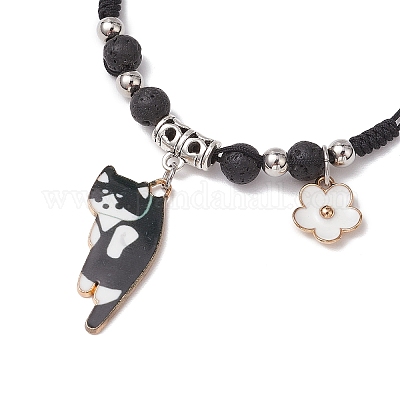 5шт 5 цвета бусины из натурального камня плетеные браслеты из бусин BJEW-TA00621-1