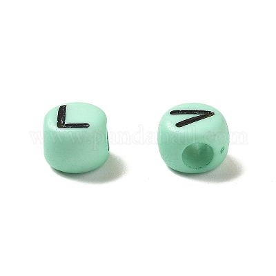 Непрозрачные акриловые бусины OACR-R005-02J-1