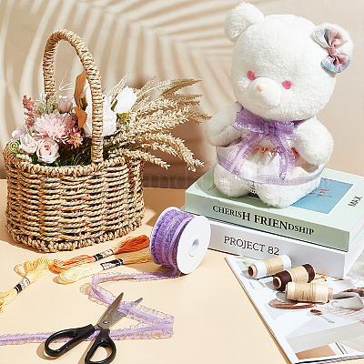 Нейлоновая плиссированная эластичная сетчатая кружевная лента OCOR-WH0086-96C-1