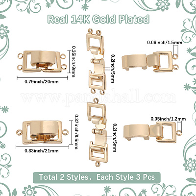 6 шт. 2 застежки для часов из латуни KK-SC0006-73-1