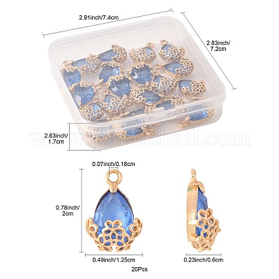20шт подвески со стразами FIND-FS0004-75A-1