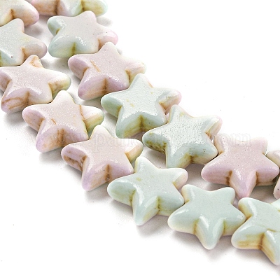 Синтетические бирюзовые бусины G-H060-07B-1