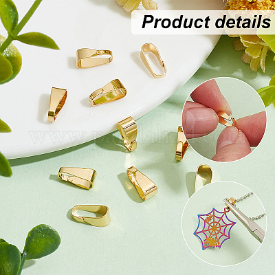 100 шт. латунные защелки на дужках KK-PH0006-33-1