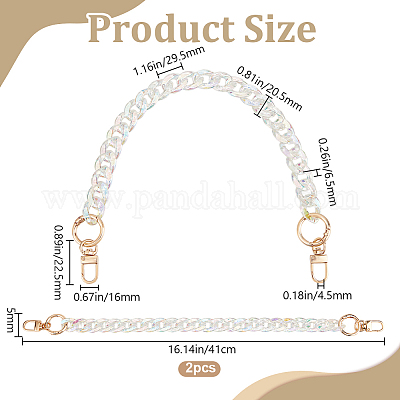 2 шт. смоляные цепи-удлинители для сумок с цепями FIND-BBC0002-50B-1