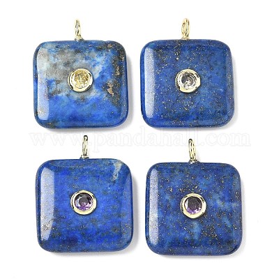 Крашеные природные лазурит подвески G-H318-02G-04-1