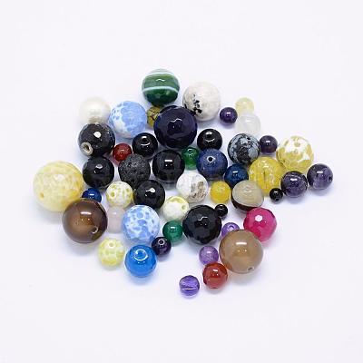 Perles de gemme mélangées naturelles&nbsp;G-K266-06-1